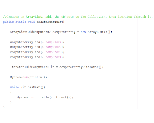Picture of collections project.