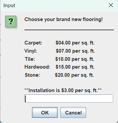 Picture of flooring project.