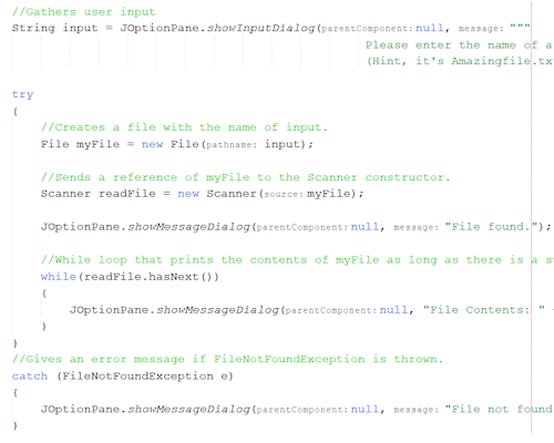 Picture of open file project. 
